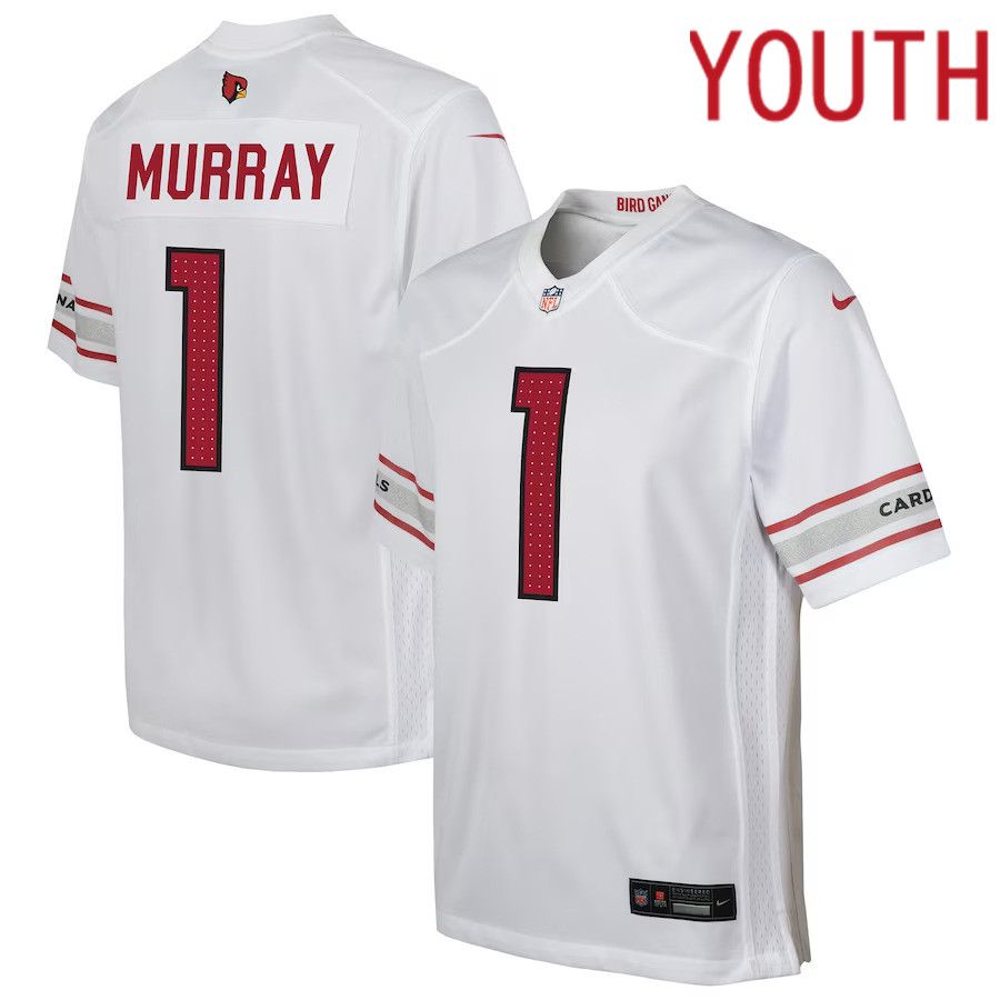 Youth Arizona Cardinals #1 Kyler Murray Nike White Game Player NFL Jersey